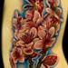 Cherry Blossom Side Piece Tattoo Design Thumbnail
